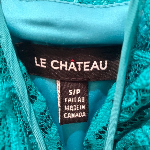 Turquoise lace dress - Picture 3 of 3